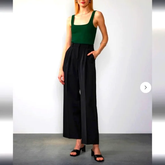 NEW YORK & COMPANY ESSENTIAL WIDE LEG PANTS - Picture 3 of 6